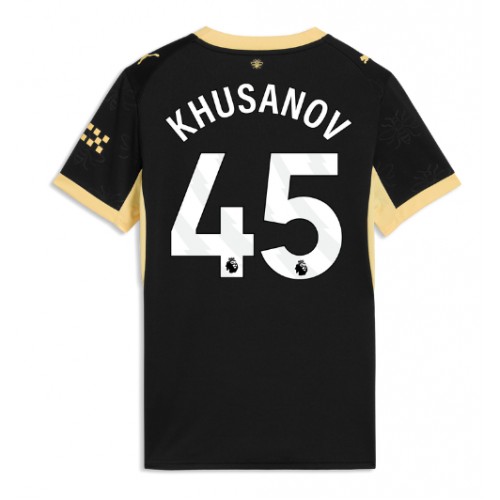 Manchester City Abdukodir Khusanov #45 Vieraspaita Naiset 2026-27 Lyhythihainen